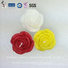 Colorful Rose Flower Shaped Art Candle